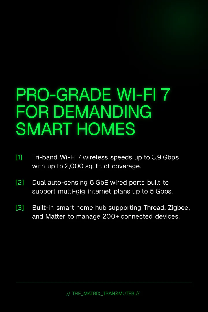 Pro-Grade Wi-Fi 7 for Demanding Smart Homes: pin card
